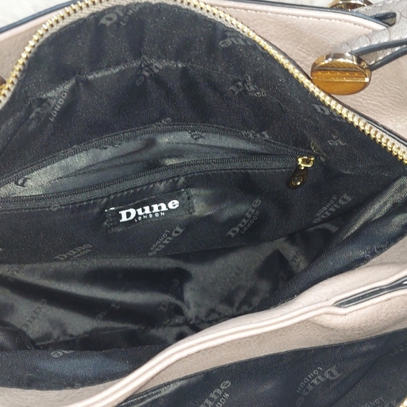 Dune London 3 Strap Zippered Snakeskin Luxury Bucket Handbag - Picture 6 of 9